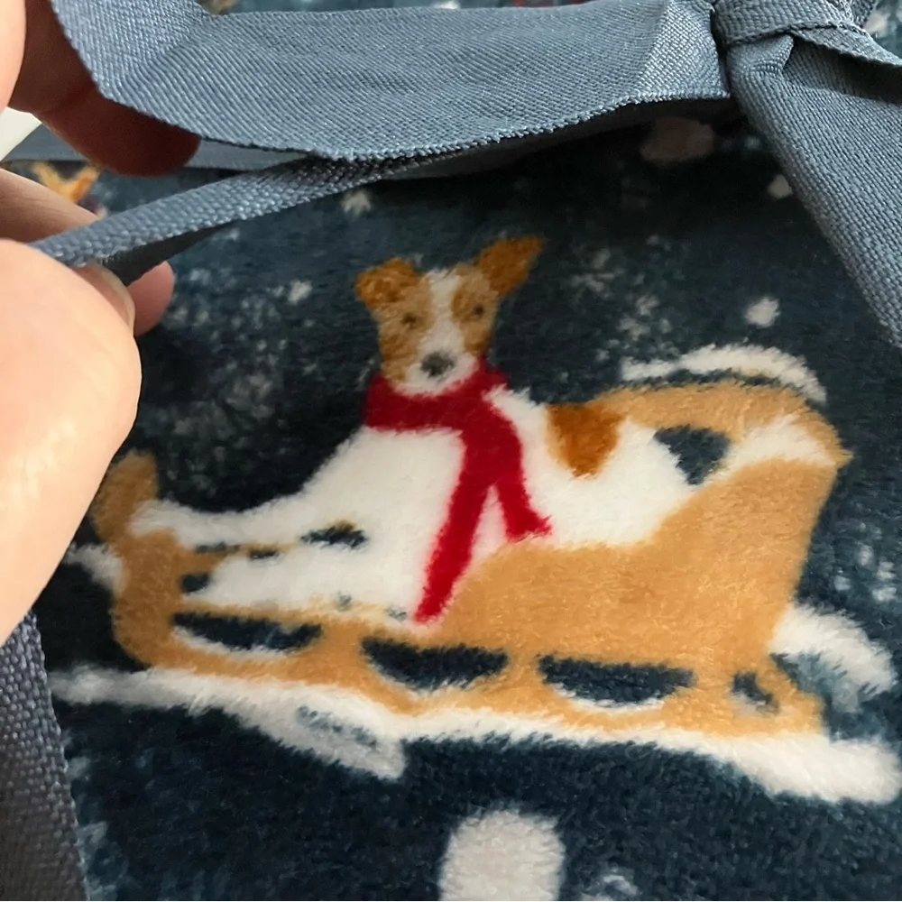 Winter Dog Fleece Blanket